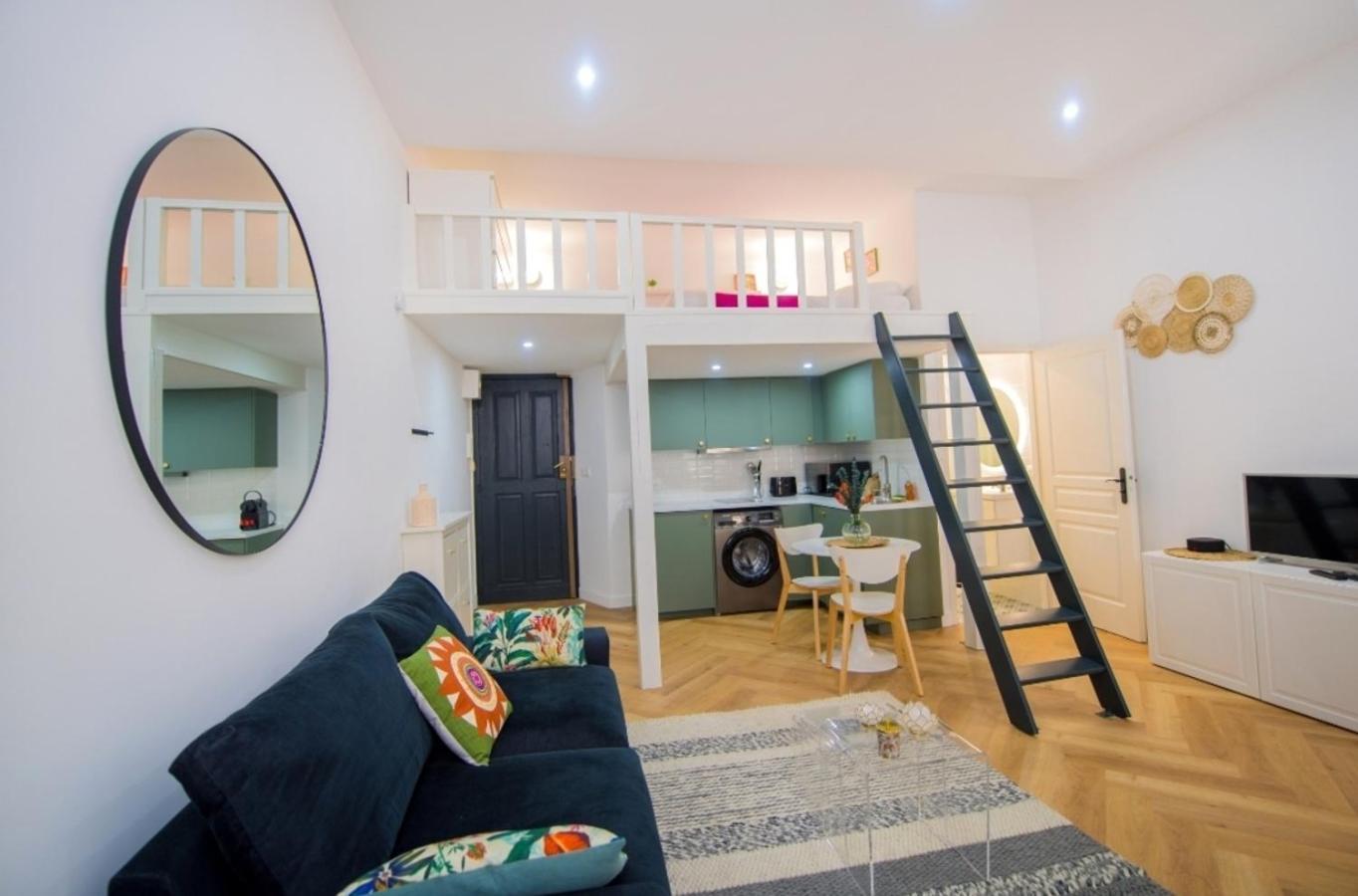 Studio Elegant 4 Couchages Front De Mer Clim Parking Privatif Wifi Nice Buitenkant foto